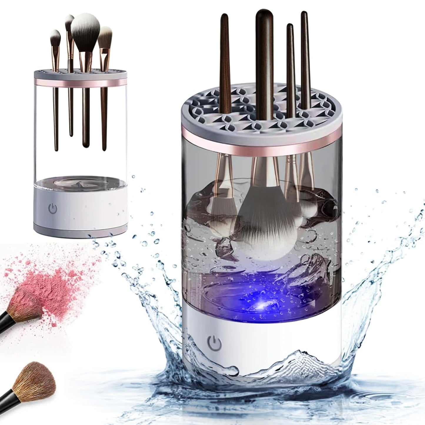 Electric Makeup Brush Cleaner – Clean & Dry in Seconds!